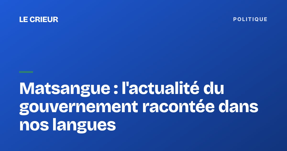 Studio de télévision gabonaise pendant une émission matinale d'actualité