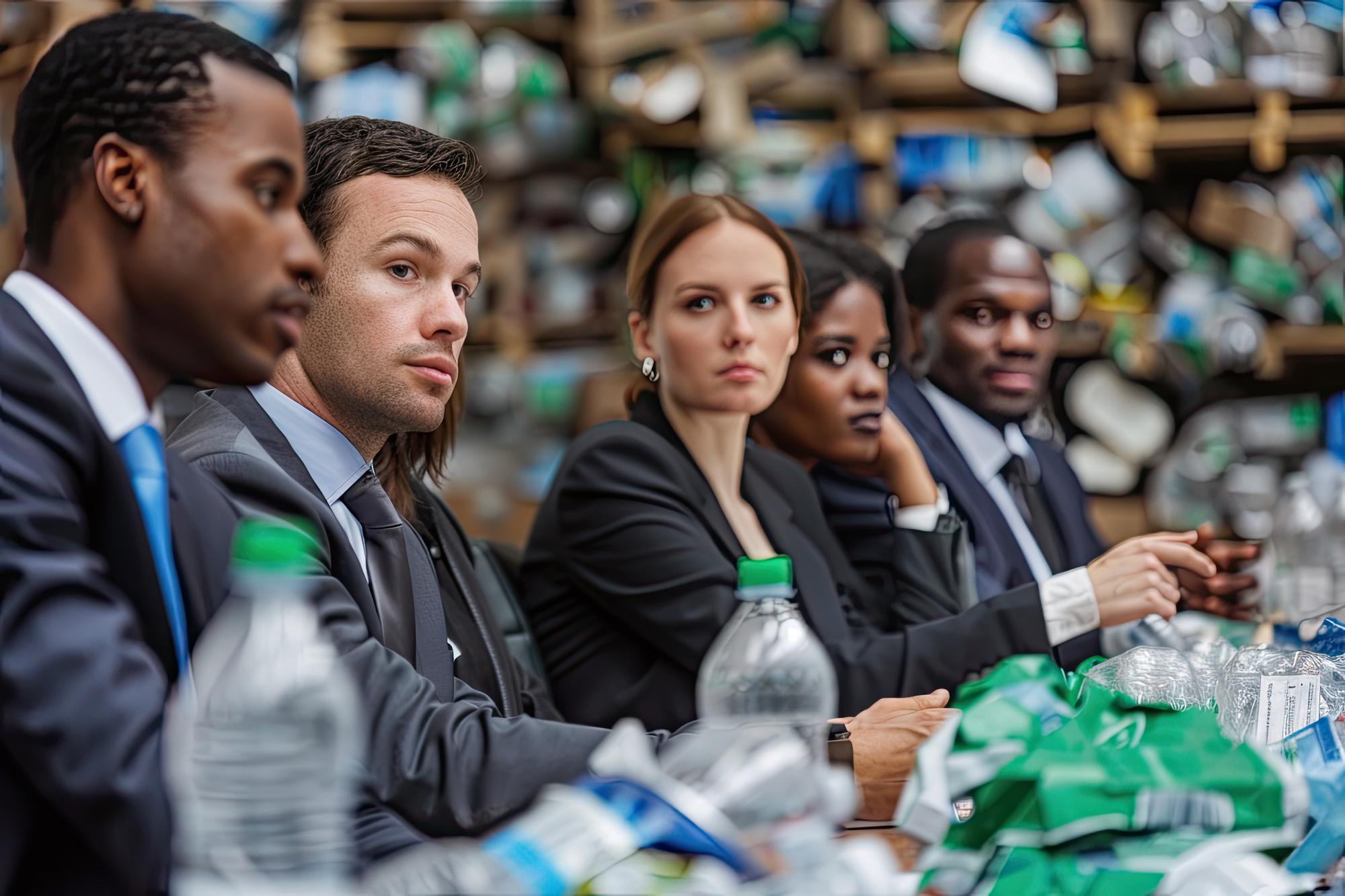 Illustration d'une rencontre institutionnelle sur la gestion des déchets au Gabon
